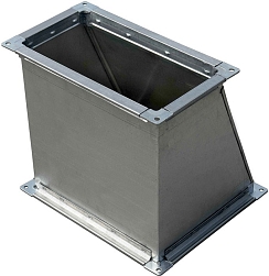 Переход с прямоугольного воздуховода на прямоугольный 2000x600 мм