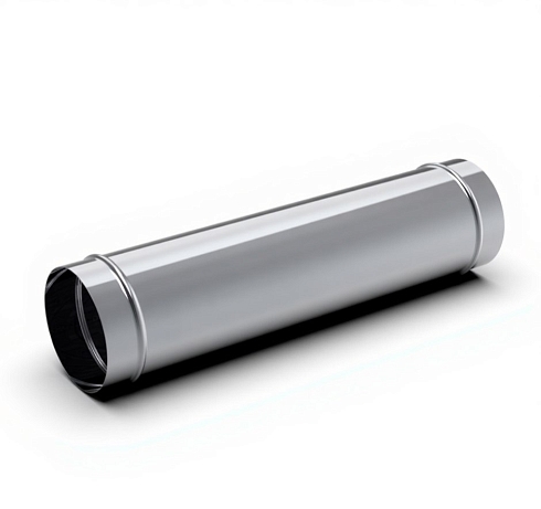 Воздуховод круглого сечения из нержавеющей стали прямой AiSi 304 0,5 мм