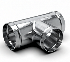 Тройник круглый из нержавеющей стали AiSi 316 0,5мм