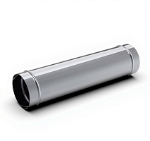 Воздуховод круглого сечения из нержавеющей стали прямой AiSi 430 0,8 мм