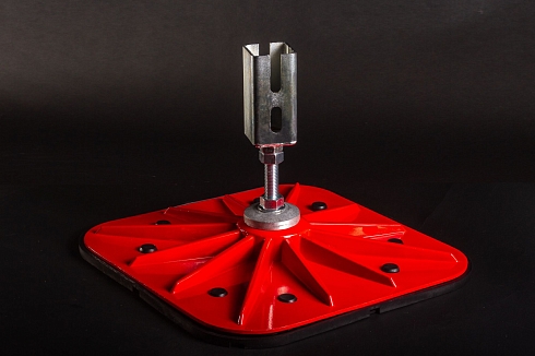 Кровельная опора SOLID FOOТ 350х350 с вертикальным кронштейном