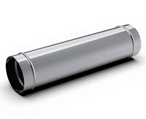 Воздуховод круглого сечения из нержавеющей стали прямой AiSi 316 0,8 мм